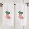 Herrschners Gingham Stockings Terry Towel Pair Stamped Cross-Stitch